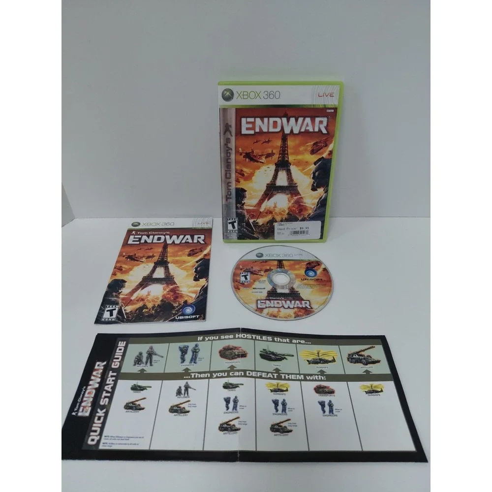 Tom‎ Clancy's EndWar Microsoft Xbox 360 Complete W/ Manual CIB